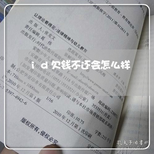 id欠钱不还会怎么样/2023092108359