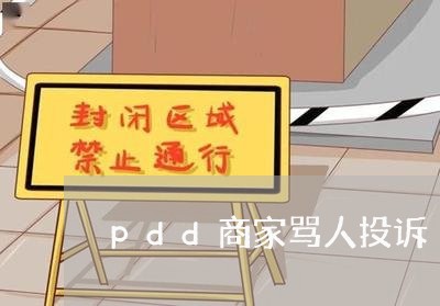 pdd商家骂人投诉/2023022651370