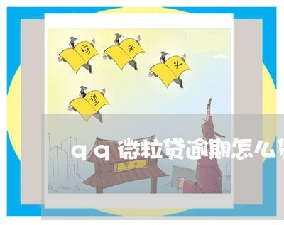 qq微粒贷逾期怎么贷款/2023081553824