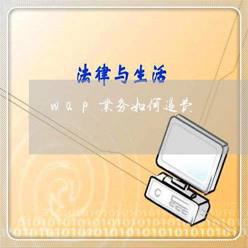 wap业务如何退费/2023061828361