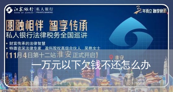 一万元以下欠钱不还怎么办/2023110983938