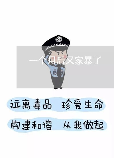 一个月后又家暴了/2023101603615