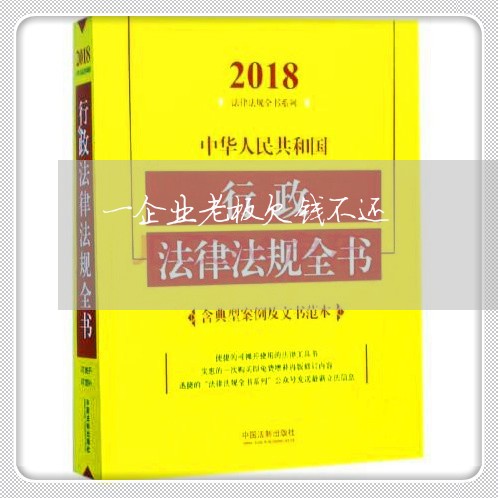 一企业老板欠钱不还/2023111474827