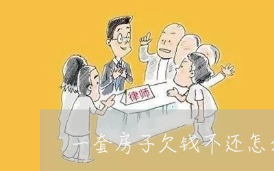 一套房子欠钱不还怎么办/2023110988240