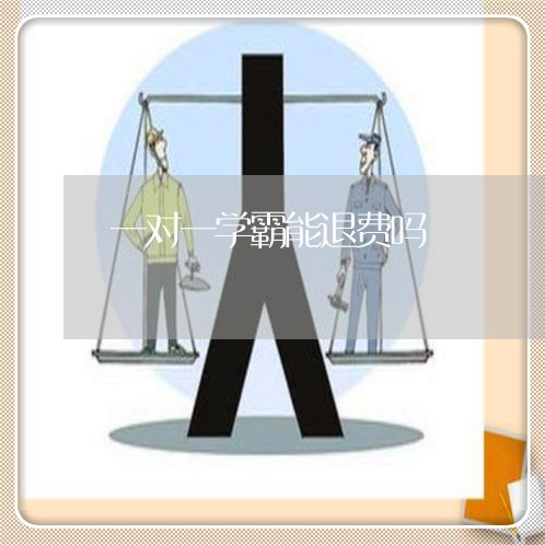 一对一学霸能退费吗/2023061320706