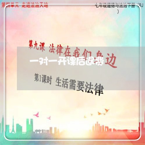 一对一开课后退费/2023060330572