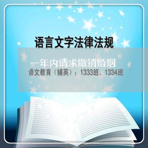 一年内请求撤销婚姻/2023081489692