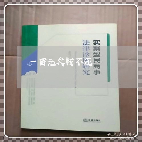 一百元欠钱不还/2023111588460