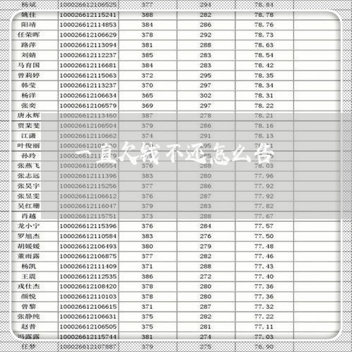 一直欠钱不还怎么告/2023112452626