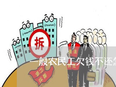 一般农民工欠钱不还怎么办/2023120566269