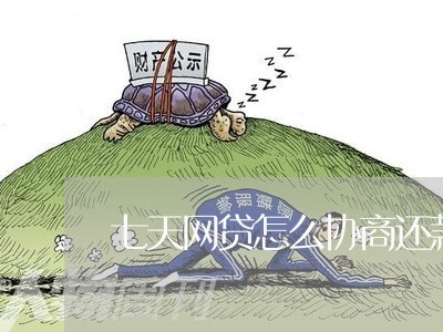 七天网贷怎么协商还款/2023100761672