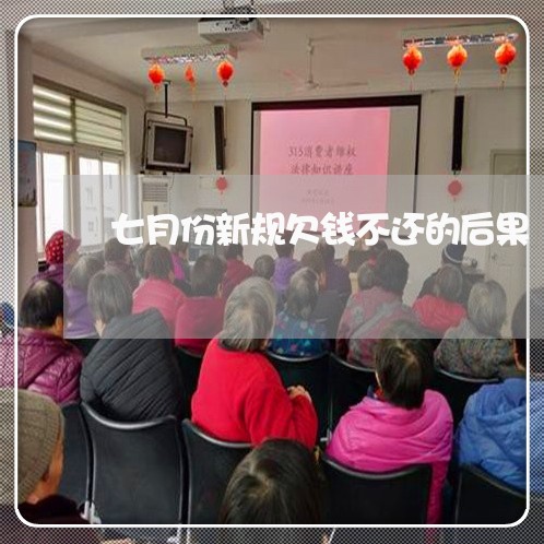 七月份新规欠钱不还的后果/2023110920593