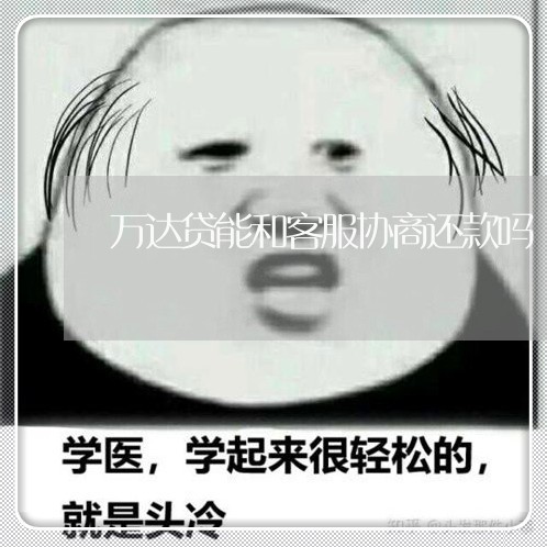 万达贷能和客服协商还款吗/2023100898471