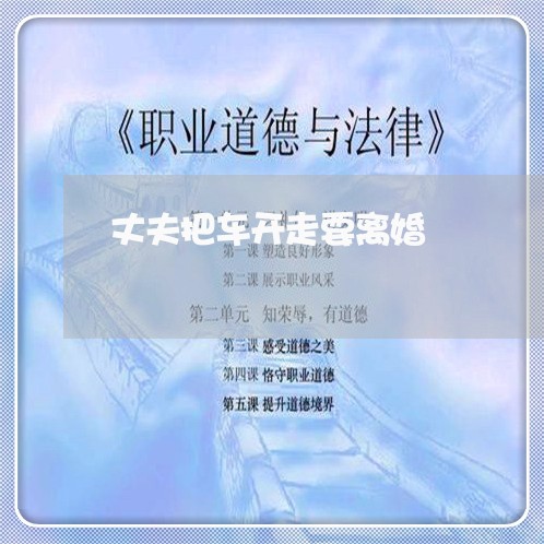 丈夫把车开走要离婚/2023110492806