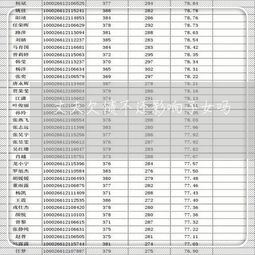 丈夫欠债不还影响子女吗/2023102505727