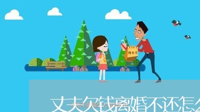 丈夫欠钱离婚不还怎么办/2023112427272