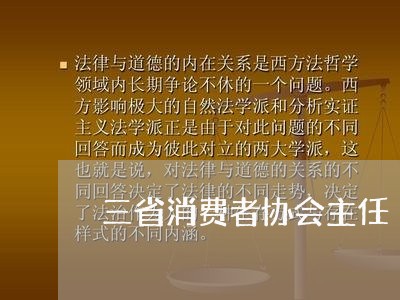 三省消费者协会主任/2023060839492