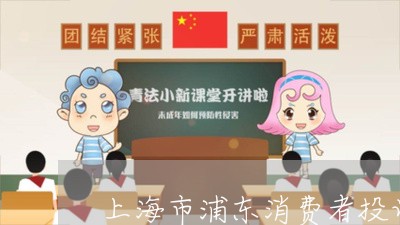 上海市浦东消费者投诉电话/2023021528582