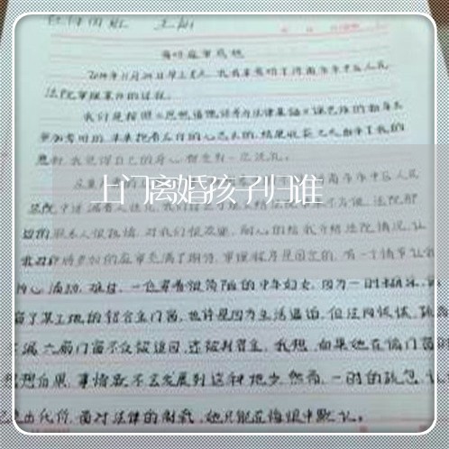 上门离婚孩子归谁/2023100213928