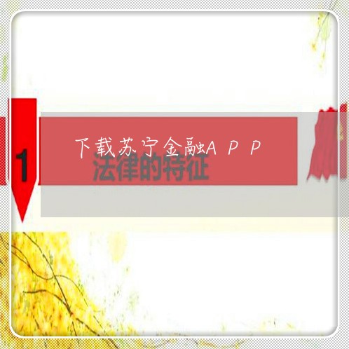 下载苏宁金融APP/2023031426957