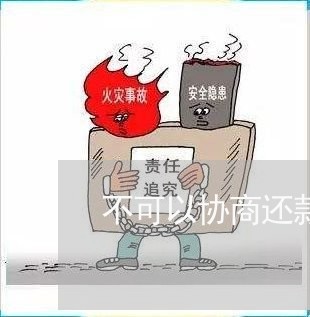 不可以协商还款的情形有哪些/2023092777371