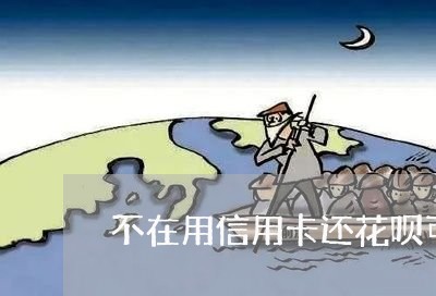 不在用信用卡还花呗可以吗/2023072226959