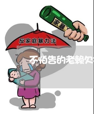 不怕告的老赖欠钱不还/2023091660493