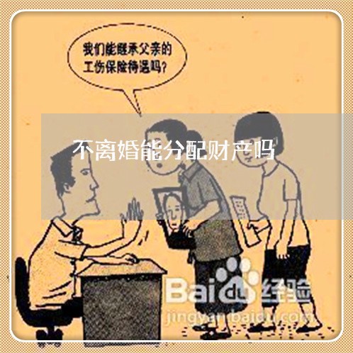 不离婚能分配财产吗/2023110906047