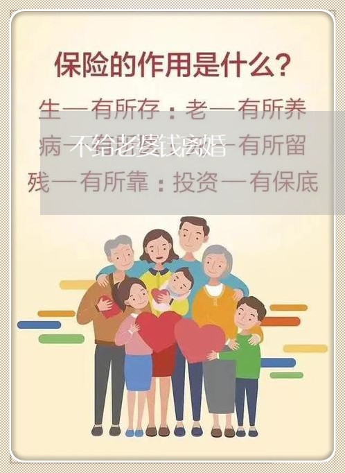 不给老婆钱离婚/2023121595038