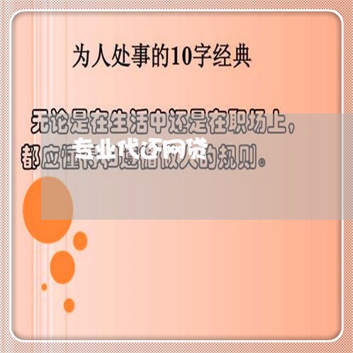 专业代还网贷/2023081340613