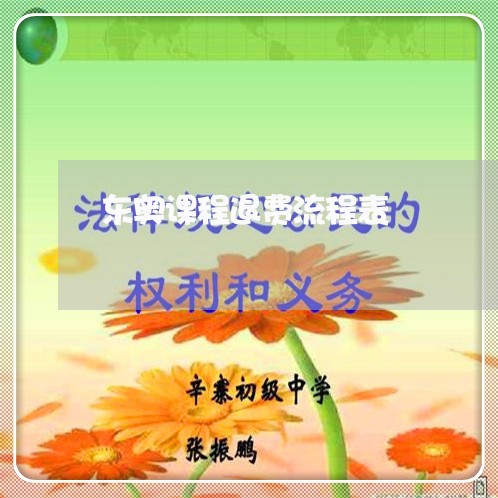 东奥课程退费流程表/2023052717378