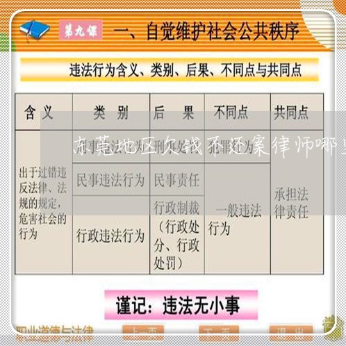 东莞地区欠钱不还案律师哪里找/2023110873704