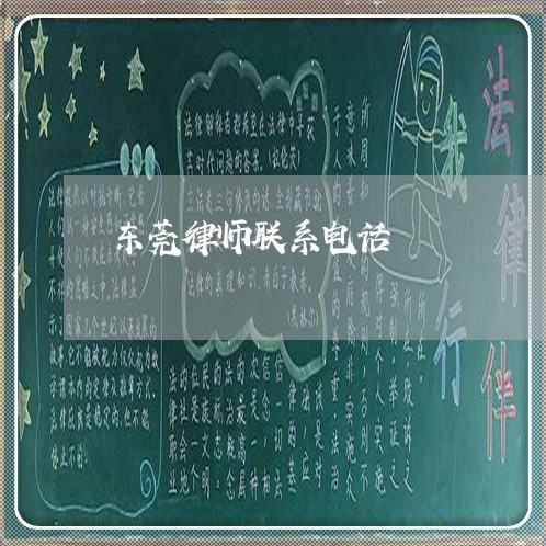 东莞律师联系电话/2023032631593