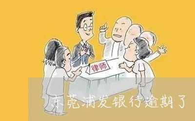 东莞浦发银行逾期了/2023060959385