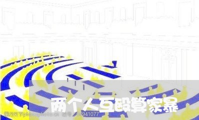 两个人互殴算家暴/2023101463815