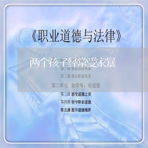 两个孩子经常受家暴/2023110750482