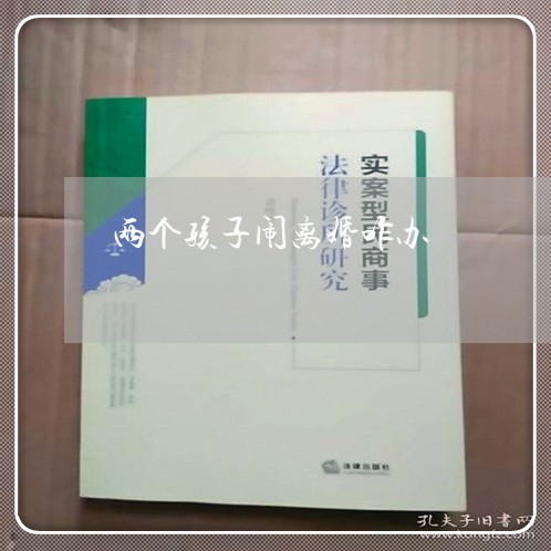 两个孩子闹离婚咋办/2023110385848