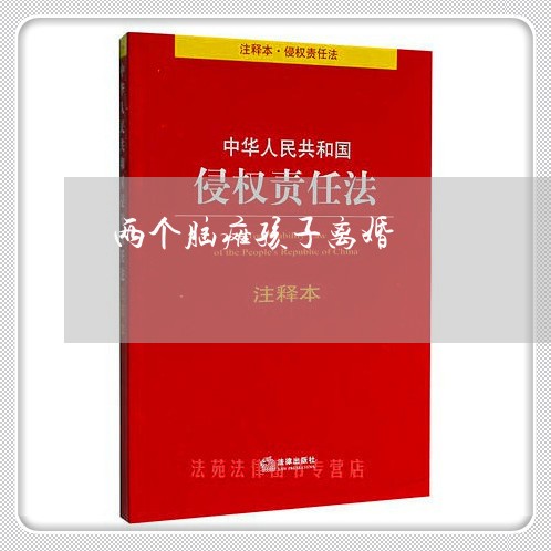 两个脑瘫孩子离婚/2023092569383