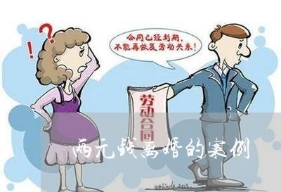 两元钱离婚的案例/2023093005936