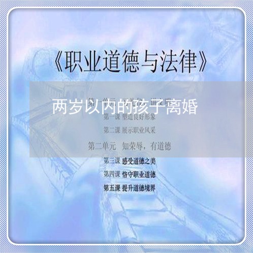 两岁以内的孩子离婚/2023110463782