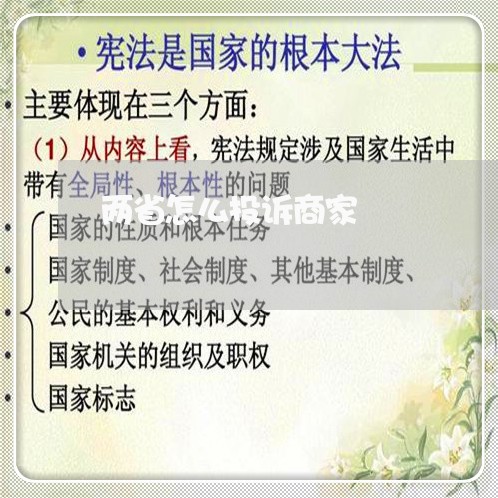 两省怎么投诉商家/2023030517169