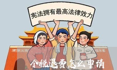 个税退费怎么申请/2023042794241