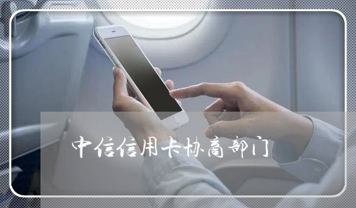 中信信用卡协商部门/2023111859474