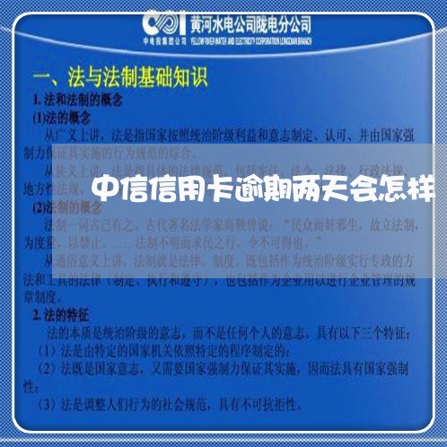 中信信用卡逾期两天会怎样/2023121574907