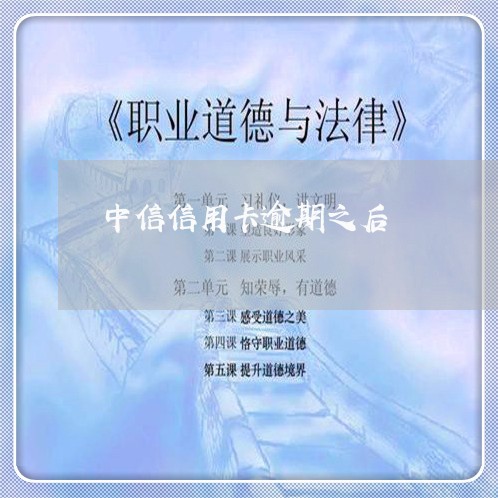 中信信用卡逾期之后/2023071342423