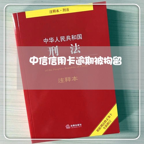 中信信用卡逾期被拘留/2023112797148