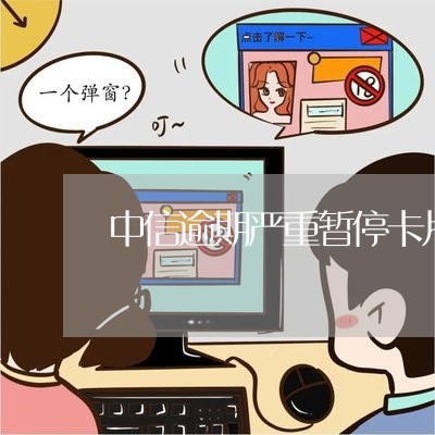 中信逾期严重暂停卡片使用/2023052789261