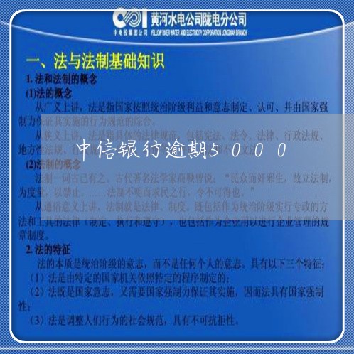 中信银行逾期5000/2023111440484