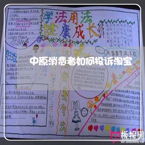 中原消费者如何投诉淘宝/2023021551603