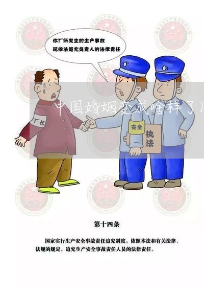 中国婚姻变成啥样了图片/2023112840391